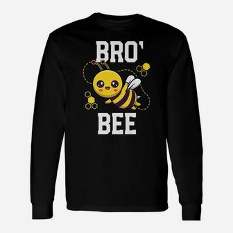 Family Bee Shirts Brother Bro Birthday First Bee Day Outfit Unisex Long Sleeve | Crazezy AU