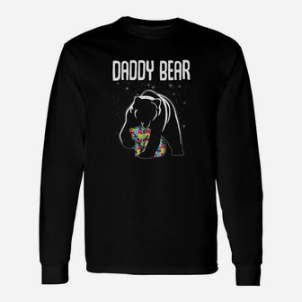 Family Matching Awareness Gifts Daddy Bear Unisex Long Sleeve | Crazezy