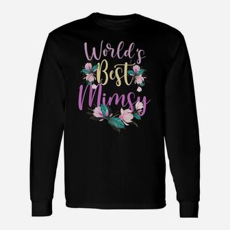 Family World's Best Mimsy Tee Funny Mimsy Ever Gift Unisex Long Sleeve | Crazezy AU