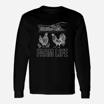 Farm Life Chicken Farmer Unisex Long Sleeve | Crazezy AU