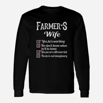 Farmers Wife Checklist Unisex Long Sleeve | Crazezy