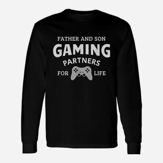 Father And Son Gaming Partners For Life Family Unisex Long Sleeve | Crazezy AU