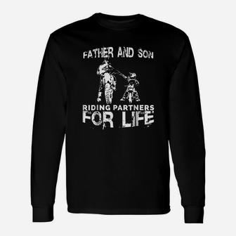 Father And Son Riding Partners For Life Dads Sons Unisex Long Sleeve | Crazezy UK