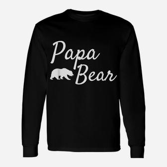 Fathers Day Gift From Daughter Son Kids Wife - Men Papa Bear Unisex Long Sleeve | Crazezy CA