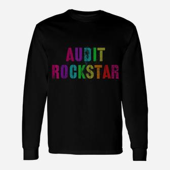 Favorite Audit Rockstar Auditing Days Team Appreciation Unisex Long Sleeve | Crazezy CA
