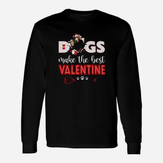 February 14 Springer Dogs Make The Best Valentine Long Sleeve T-Shirt - Monsterry DE
