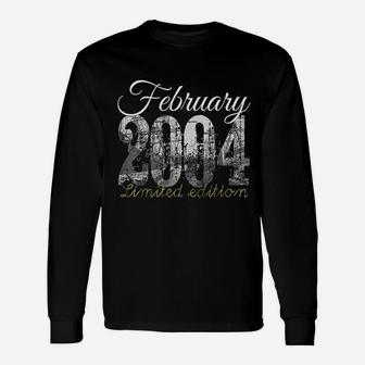 February 2004 17 Year Old 2004 17Th Birthday Gift Unisex Long Sleeve | Crazezy DE