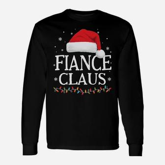 Fiance Claus Christmas Family Matching Pajama Santa Hat Unisex Long Sleeve | Crazezy