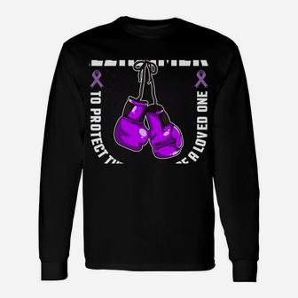 Fight Against Alzheimers For Loved Ones Design Unisex Long Sleeve | Crazezy