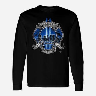 Firefighter Fire Fighter Never Forget Brotherhood Thin Red Line Unisex Long Sleeve | Crazezy CA