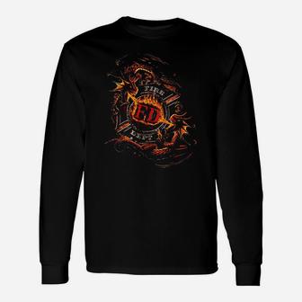 Firefighter Firefighter Home Is Where You Hang Your Hat Fire Unisex Long Sleeve | Crazezy