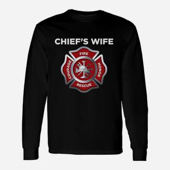 Firefighter Firemans Fire Chief Wife Unisex Long Sleeve | Crazezy CA