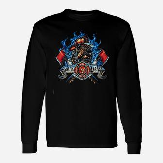 Firefighter StMicheal's Protect Us Unisex Long Sleeve | Crazezy DE