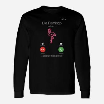 Flamingo Langarmshirts mit lustigem Spruch & Ampelmotiv, Trendy Tee - Seseable