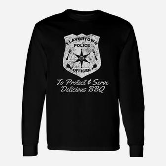Flavortown Police Officer Unisex Long Sleeve | Crazezy