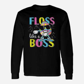 Floss Like A Boss Flossing Easter Egg Unisex Long Sleeve | Crazezy