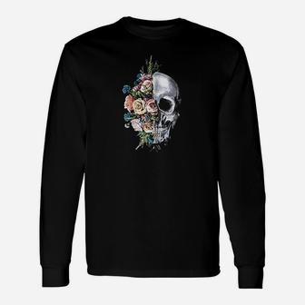 Flower Skull Unisex Long Sleeve | Crazezy DE
