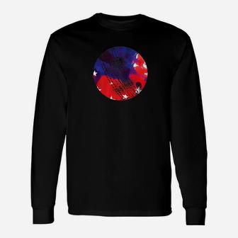 Football American Flag Usa Pride Sports Team Patriotic Premium Long Sleeve T-Shirt - Thegiftio