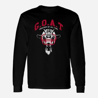 Football Goat Greatest Of All Time Long Sleeve T-Shirt - Thegiftio UK