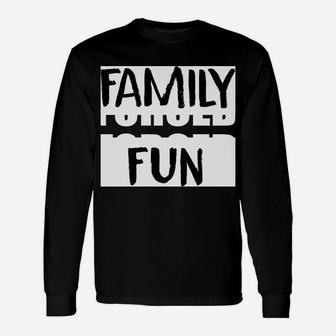 Forced Family Fun Christmas Sweatshirt Unisex Long Sleeve | Crazezy