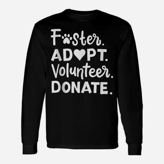 Foster Mom Dad Dog Adoption Animal Rescue Unisex Long Sleeve | Crazezy