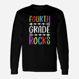 Fourth Grade Rocks Unisex Long Sleeve | Crazezy DE
