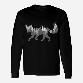 Fox Forest Nature Outdoor Hiking Camping Hunting Gift Unisex Long Sleeve | Crazezy AU