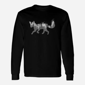 Fox Forest Nature Outdoor Hiking Camping Hunting Gift Unisex Long Sleeve | Crazezy