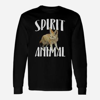 Fox Is My Spirit Animal Red Arctic Fennec Gray Foxes Long Sleeve T-Shirt - Thegiftio UK