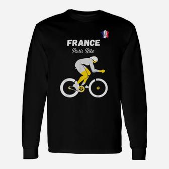 France Bike French Bicycle Racing Paris Bike Love Long Sleeve T-Shirt - Monsterry