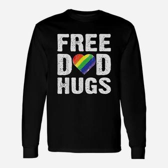 Free Dad Hugs Rainbow Unisex Long Sleeve | Crazezy UK