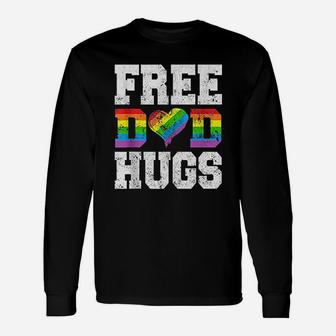 Free Dad Hugs Rainbow Unisex Long Sleeve | Crazezy AU