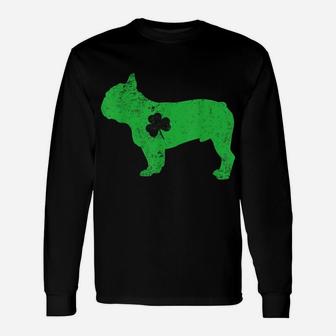 French Bulldog Irish Clover St Patrick Day Leprechaun Dog Unisex Long Sleeve | Crazezy AU