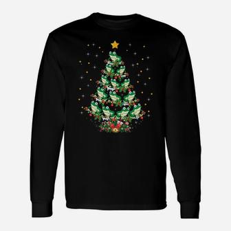 Frogs Lover Xmas Gift Frog Christmas Tree Unisex Long Sleeve | Crazezy DE