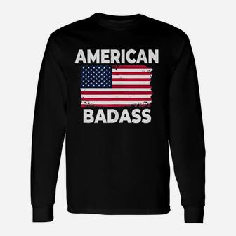 Funny 4Th Of July Gift American Badas Patriotic America Unisex Long Sleeve | Crazezy