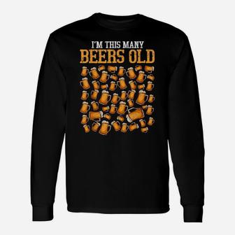 Funny 50 Year Old Beer Drinking Gag Gift, 50Th Birthday Unisex Long Sleeve | Crazezy CA