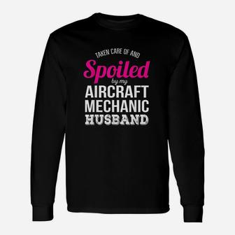 Funny Aircraft Mechanic Wife Unisex Long Sleeve | Crazezy DE