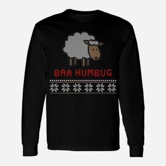 Funny Baa Sheep Ugly Christmas Sweaters Sweatshirt Unisex Long Sleeve | Crazezy