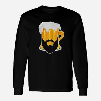 Funny Beer Beard Unisex Long Sleeve | Crazezy CA