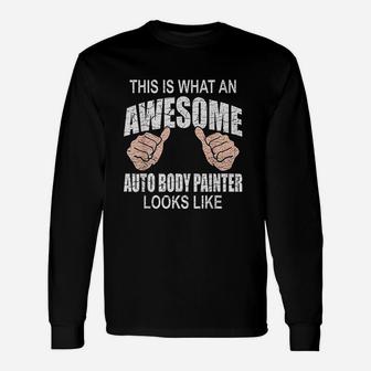 Funny Car Painter Automotive Detailing Auto Body Gifts Unisex Long Sleeve | Crazezy