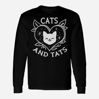 Funny Cats And Tats Product - Tattoo Art Design Unisex Long Sleeve | Crazezy