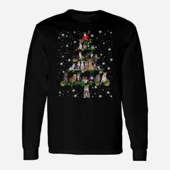 Funny Cats Christmas Tree Tee Ornament Decor Gift Unisex Long Sleeve | Crazezy DE