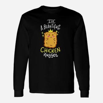 Funny Chicken Nugget Nug Life Fast Food Gift Unisex Long Sleeve | Crazezy