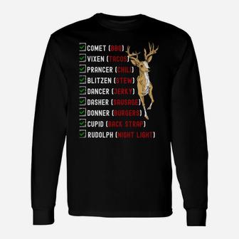 Funny Christmas Deer Hunting Santa Reindeer Men Hunter Gift Unisex Long Sleeve | Crazezy DE