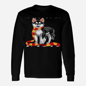 Funny Christmas My Patronus Is A Husky Cute Siberian Dog Unisex Long Sleeve | Crazezy CA
