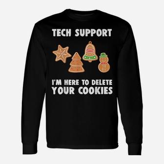 Funny Christmas Tech Support Shirt Computer Programmer Unisex Long Sleeve | Crazezy