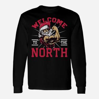 Funny Christmas Weightlifting Workout North Swole Unisex Long Sleeve | Crazezy