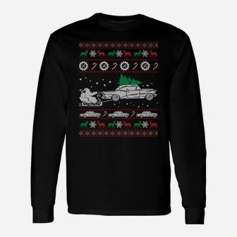 Funny Classic Car Ugly Christmas Sweater Xmas Gift Sweatshirt Unisex Long Sleeve | Crazezy