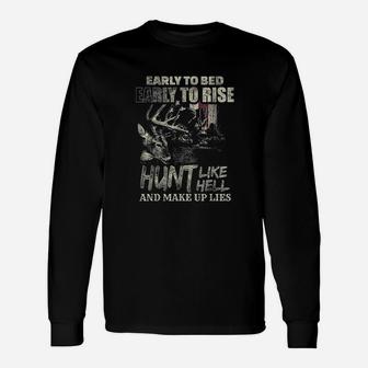 Funny Deer Hunting For Deer Hunters And Hunting Lovers Unisex Long Sleeve | Crazezy