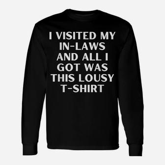 Funny Family Holiday With In-Laws Unisex Long Sleeve | Crazezy